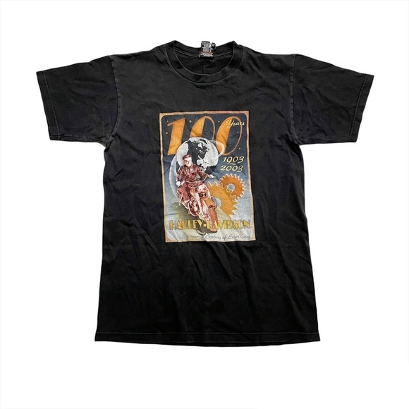 Harley-Davidson Other - Harley Davidson 100 Years Anniversary Shirt Sleeve T Shirt Size Adult Medium